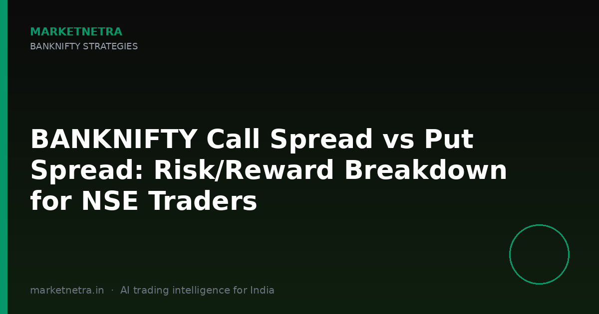 BANKNIFTY Call Spread vs Put Spread: Risk/Reward Breakdown for NSE Traders