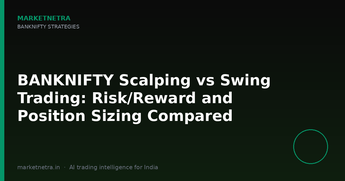 BANKNIFTY Scalping vs Swing Trading: Risk/Reward and Position Sizing Compared