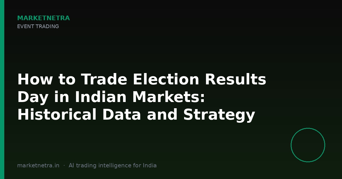 How to Trade Election Results Day in Indian Markets: Historical Data and Strategy