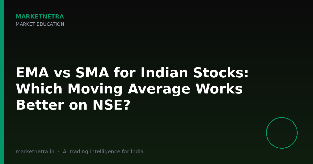 EMA vs SMA for Indian Stocks: Which Moving Average Works Better on NSE?