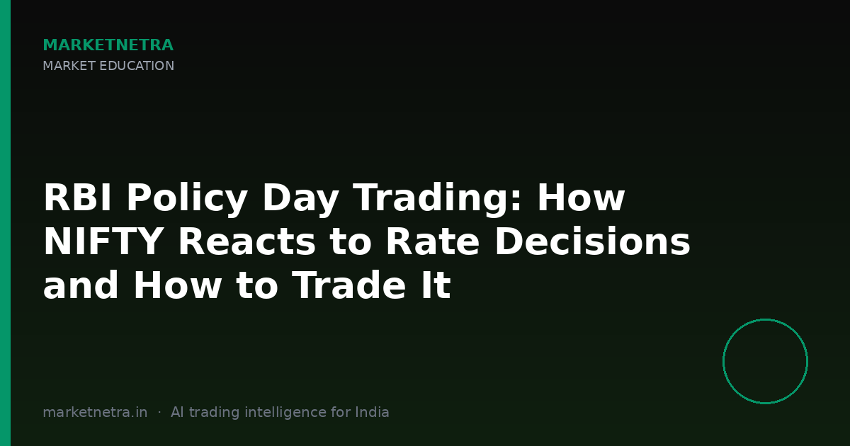 RBI Policy Day Trading: How NIFTY Reacts to Rate Decisions and How to Trade It